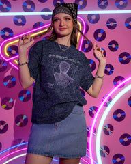 A . OVERSIZED PRINTED T - SHIRT