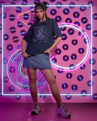 A . OVERSIZED PRINTED T - SHIRT