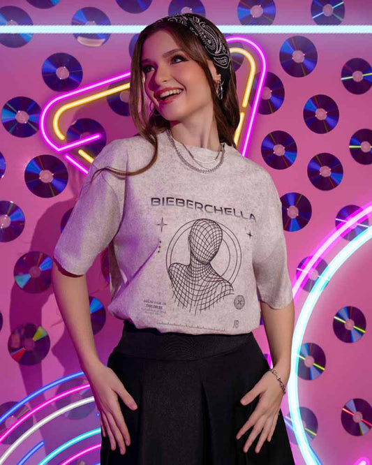 A . OVERSIZED PRINTED T - SHIRT
