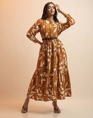 DAISY STREET PRINTED MAXI DRESS