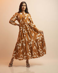 DAISY STREET PRINTED MAXI DRESS