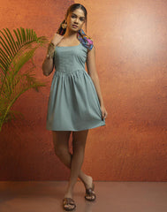 GIVO SLEEVELESS SHORT DRESS