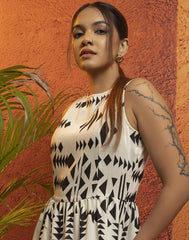 GIVO PRINTED MAXI DRESS