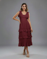 SLEEVELSS LAYERED DRESS