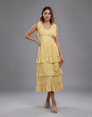 SLEEVELSS LAYERED DRESS