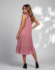 SLEEVELSS TIERED DRESS