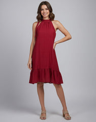 SLEEVELSS TIERED DRESS