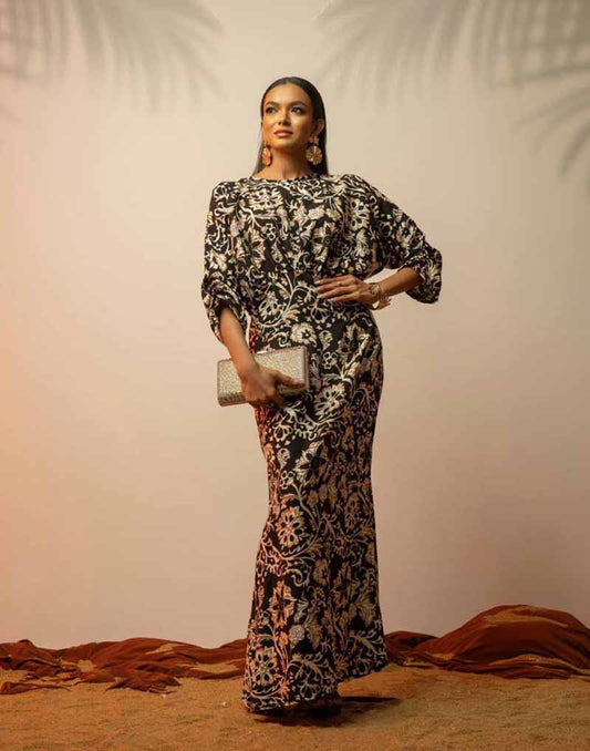 DAISY STREET PRINTED MAXI DRESS