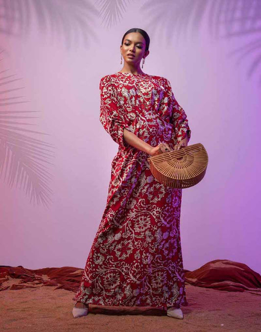 DAISY STREET PRINTED MAXI DRESS