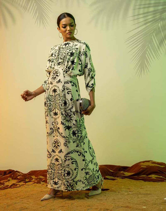 DAISY STREET PRINTED MAXI DRESS