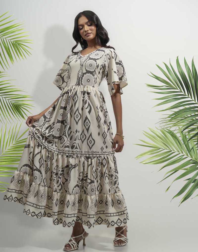GIVO PRINTED DRESS – Fashion Bug Online Store
