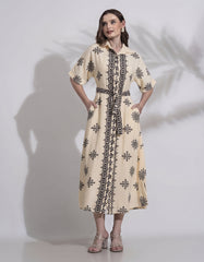 GIVO PRINTED DRESS