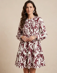GIVO PRINTED LONG TOP