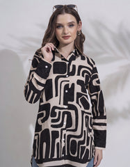 GIVO PRINTED LONG TOP