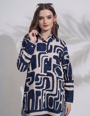 GIVO PRINTED LONG TOP