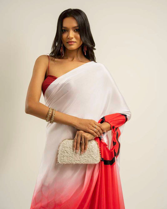 Ethnic Fusion Free Hand Saree