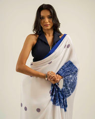 Ethnic Fusion Free Hand Saree