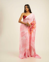 Ethnic Fusion Free Hand Saree