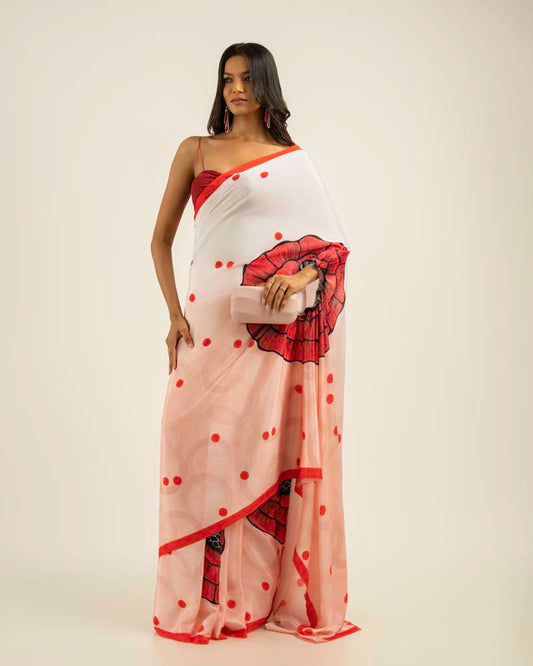 Ethnic Fusion Free Hand Saree
