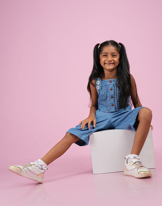 0502301073BLU (2)_Girls_Frock Set_Fashion Bug Sri Lanka