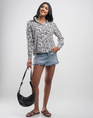 GIVO PRINTED SHIRT TOP