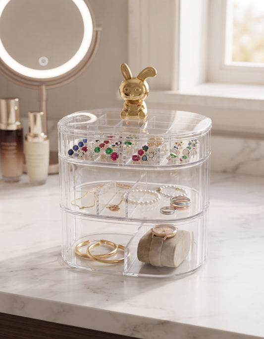 Transparent Jewellry Makeup Organizer