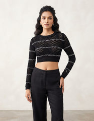 LONG SLEEVE CROP TOP