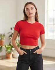 AMANI LADIES CROP T-SHIRT