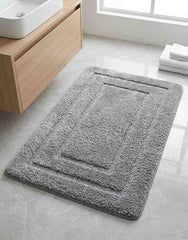 Plush Bath side Mats Non-slip Rectangular Carpet