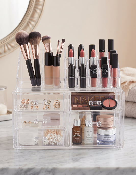 Transparent Makeup & Jewelry Organizer