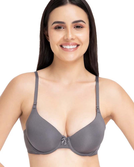 Amante Everyday Smooth Wired Bra - Steel Grey KB001