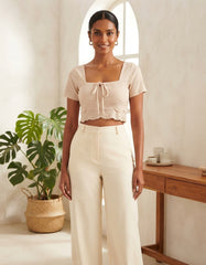 SHORT SLEEVE CROP TOP
