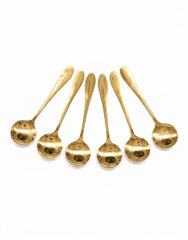 Gold Soup Spoon - Stainless Steel - 6pcs
