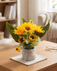 Artificial Sunflowers in Pot