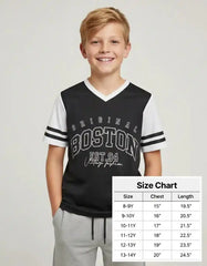 BOYS PRINTED T - SHIRT
