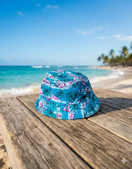 Ladies summer outdoor flat top hat