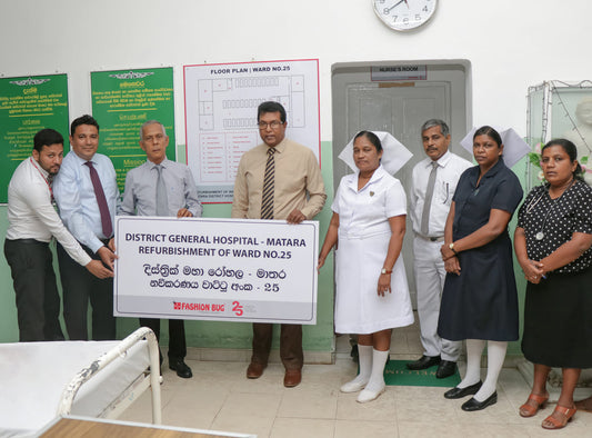 Refurbished ward no. 25 at the district general hospital in matara