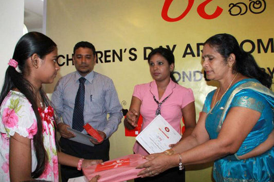 Childrens day at Fashion Bug with winners of the Art Competition