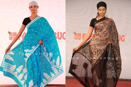 Sarees on the runway..