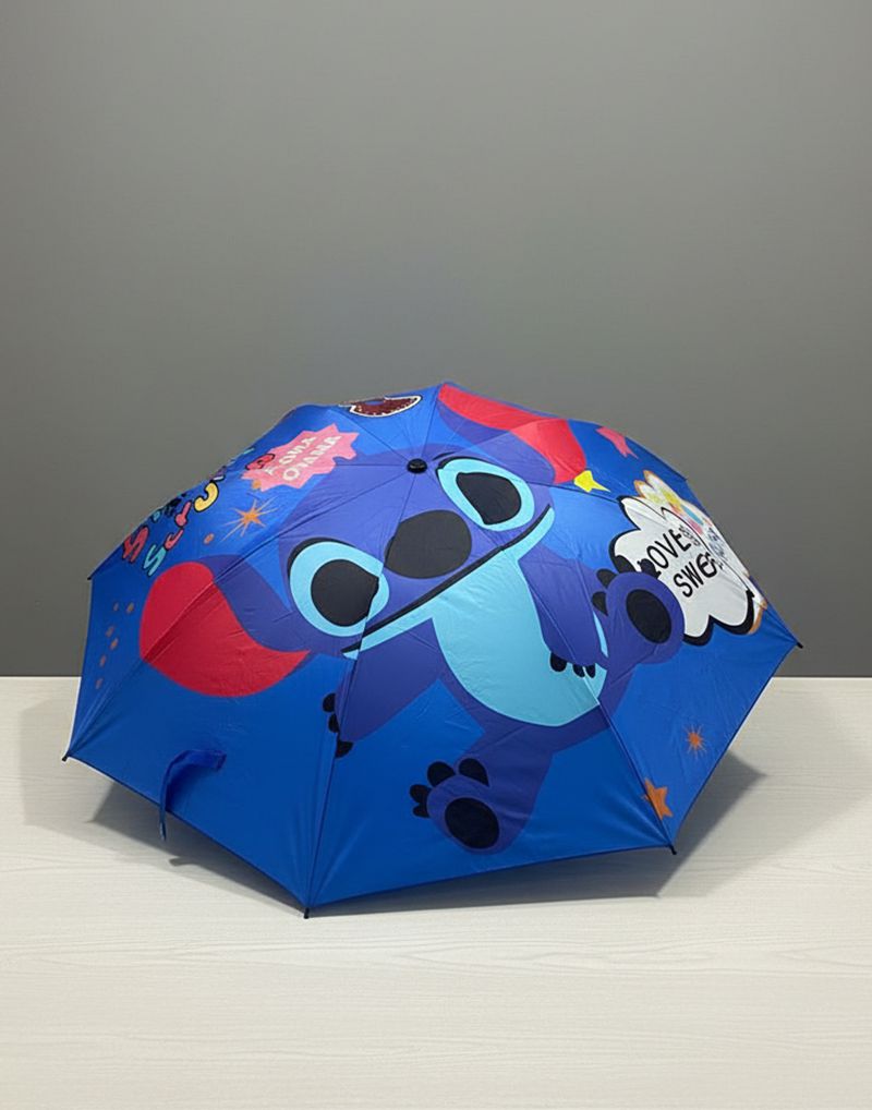 Printed 3 Folding Umbrella