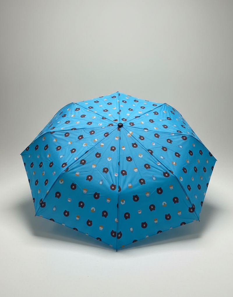 Printed 3 Folding Umbrella