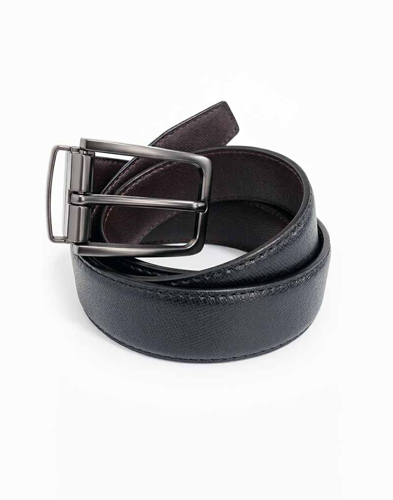 Men’s Reversible Standard Lock Belt - Black / Dark Brown