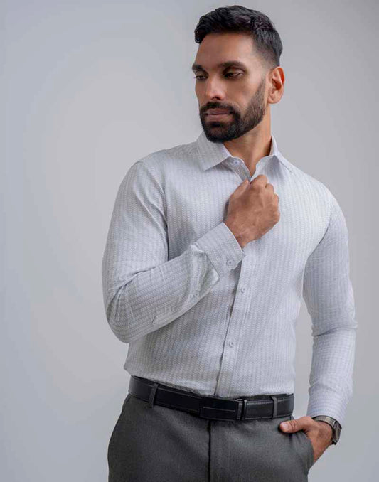 JOBBS PRINTED FORMAL SHIRT