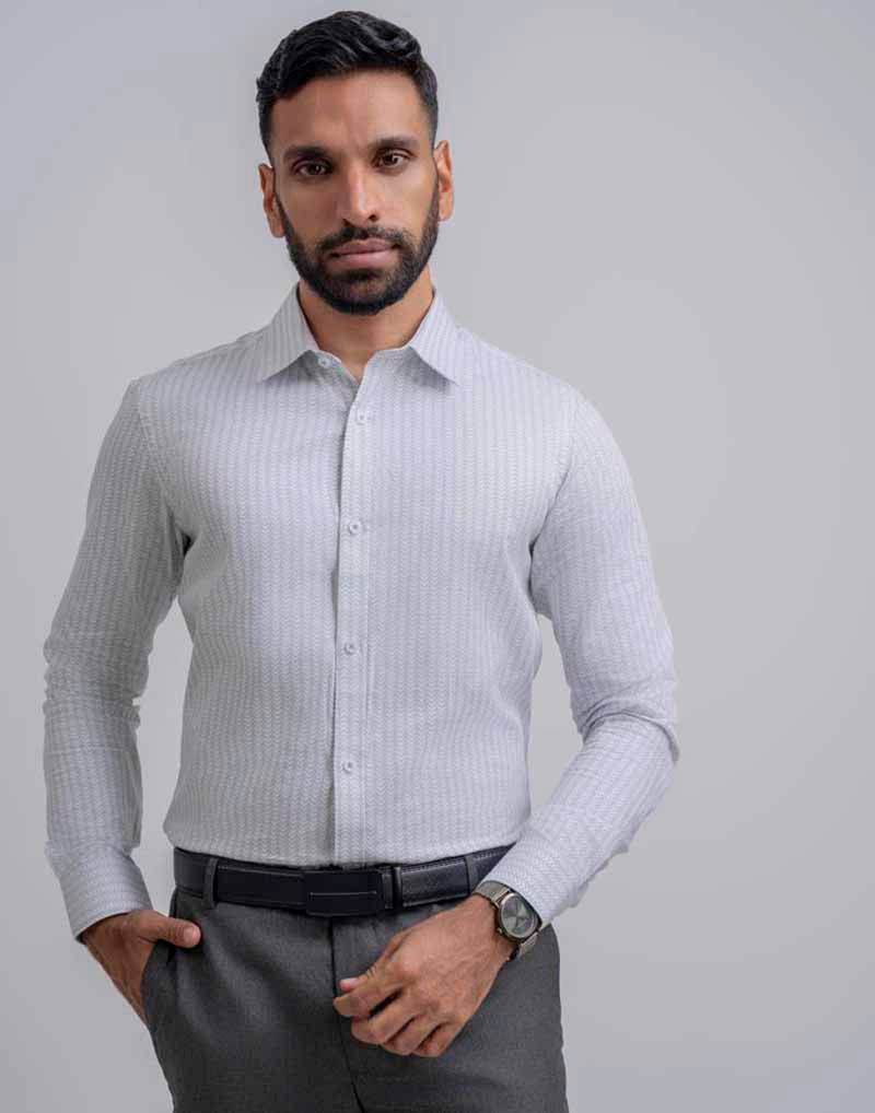 JOBBS PRINTED FORMAL SHIRT