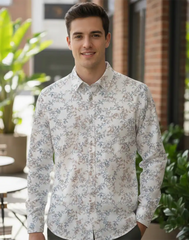 MENS LONG SLEEVE PRINTED SHIRT