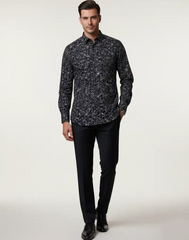 MENS LONG SLEEVE PRINTED SHIRT