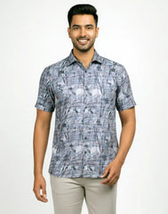 JOBBS SHORT SLEEVE PRINTED  SHIRT