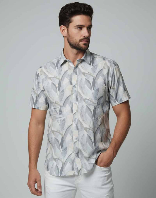 JOBBS SHORT SLEEVE PRINTED SHIRT