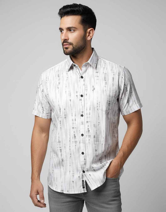 JOBBS SHORT SLEEVE PRINTED SHIRT