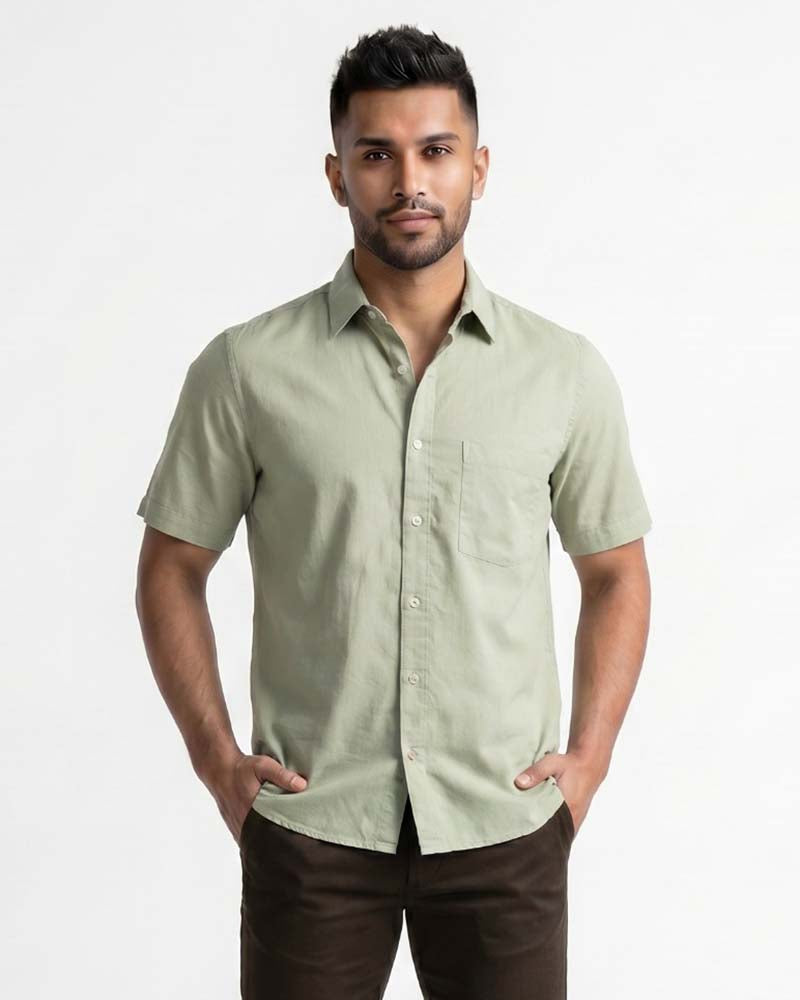 JOBBS SHORT SLEEVE LINEN SHIRT